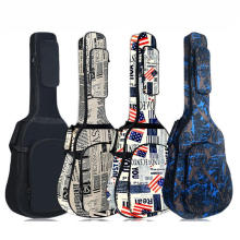 Newspaper USA Flag Printing 2021new Design Waterproof High Quality Acoustic Bass Guitar Gig Case Guitar Bag